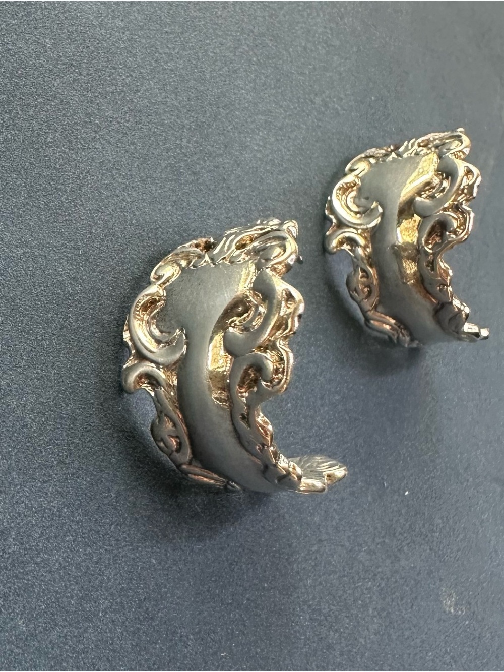 Vintage Silverware Huggie Earrings and Adjustable Premier Jewelry Retired Ring